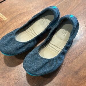 Tieks flats - grey - size 9